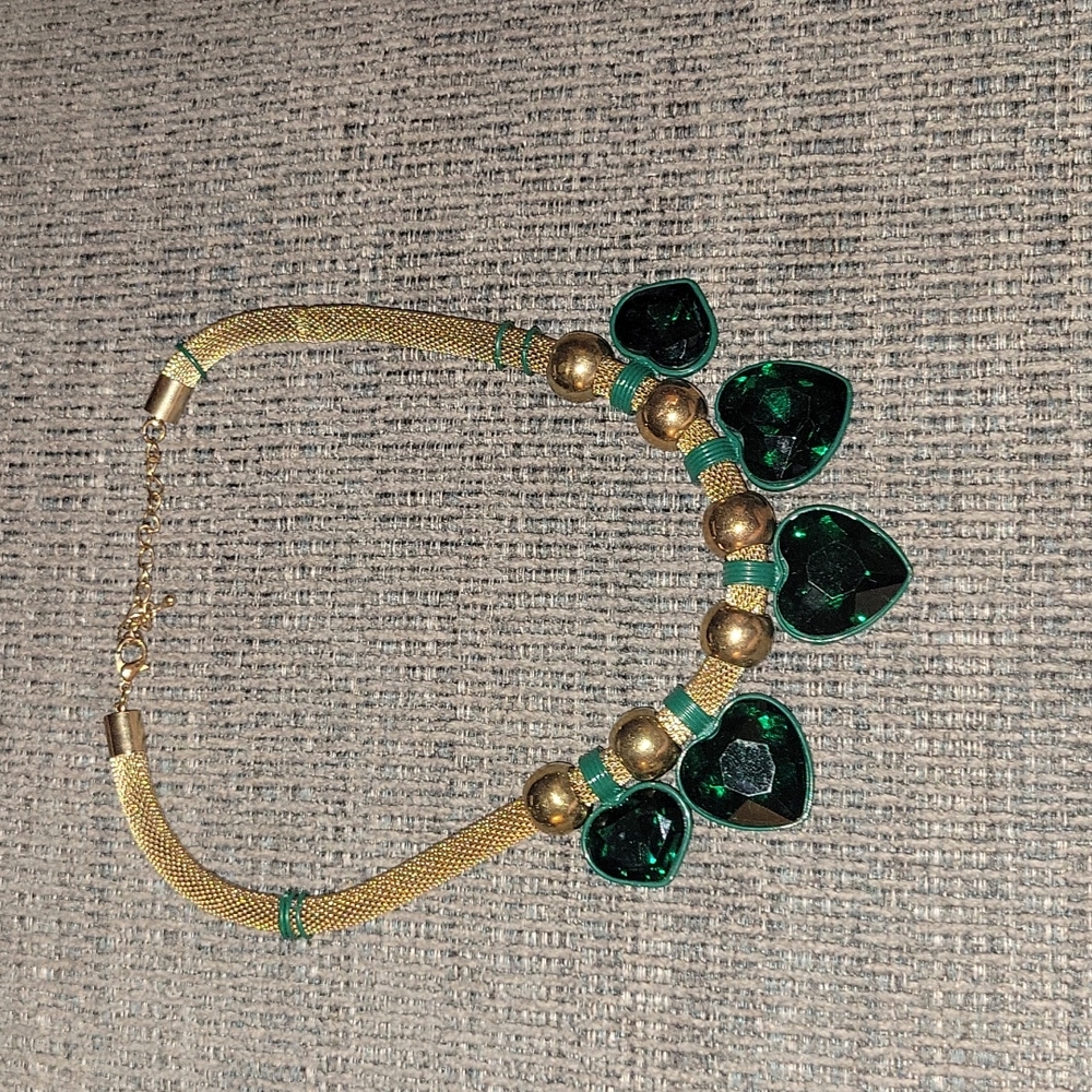 Green Heart Necklace